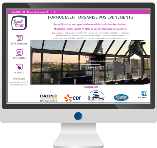 Site Internet <br>Agence événementielle