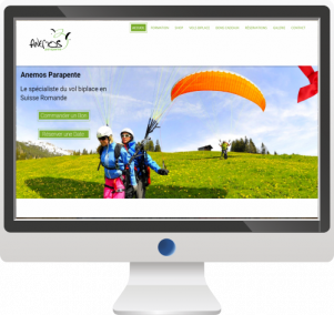 Société de Parapente<br>Site Internet