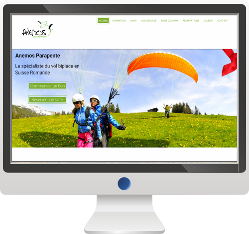 Société de Parapente<br>Site Internet