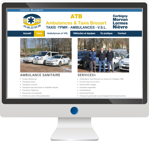 Taxis & Ambulances<br>Site Internet<br>Logo<br>Print