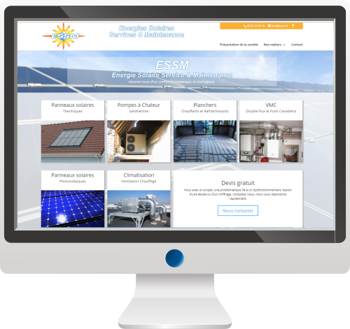 Energie solaire<br>Site Internet